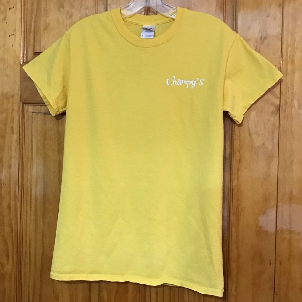 Champy's Fried Chicken Yellow T-shirt
Blues, Brews and Bird  
Small 
100% Cotton - Picture 3 of 8